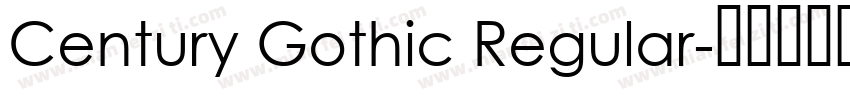 Century Gothic Regular字体转换